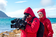 Filmaufnahmen auf Spitzbergen